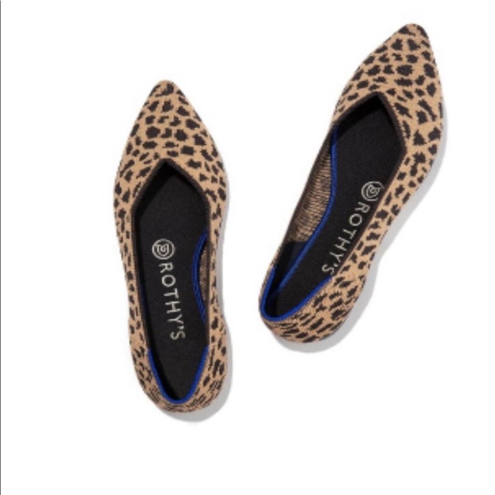 Rothys leopard print flat